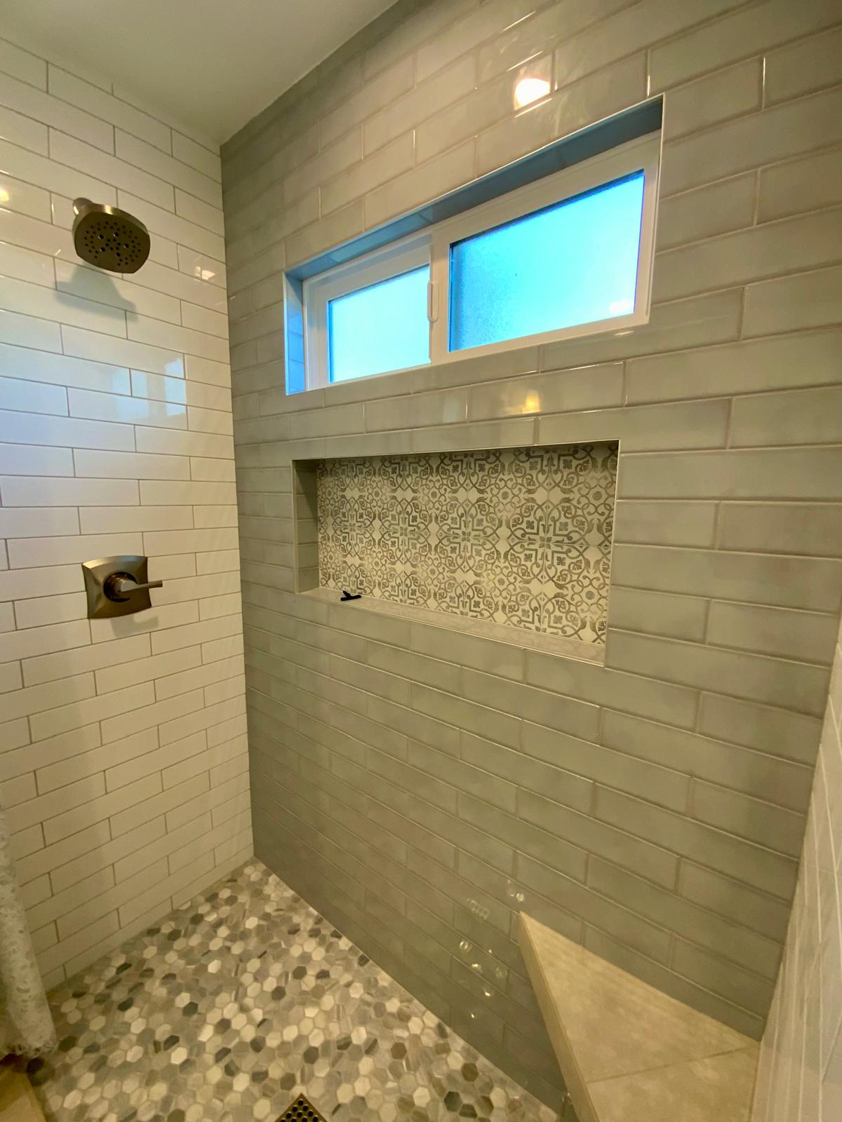 Bathroom tile work